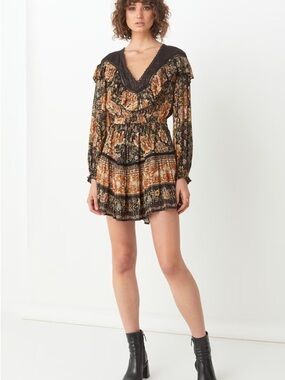 jungle mini dress spell Spell & The Gypsy Jungle Mini Dress Cream 184113A91